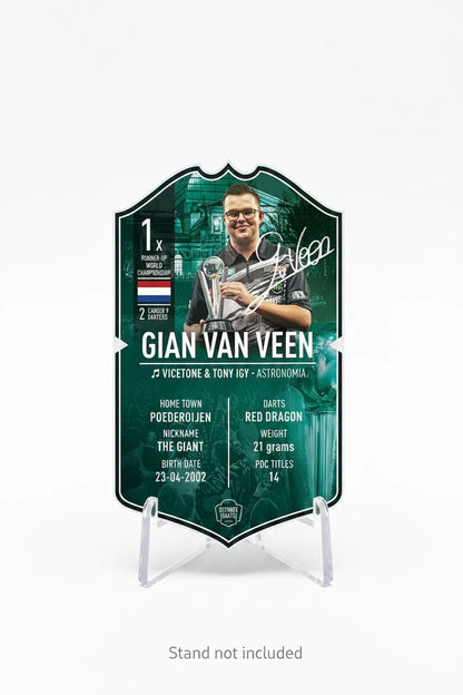 Gian van Veen World Championship 2026 Finalist - Signed Card