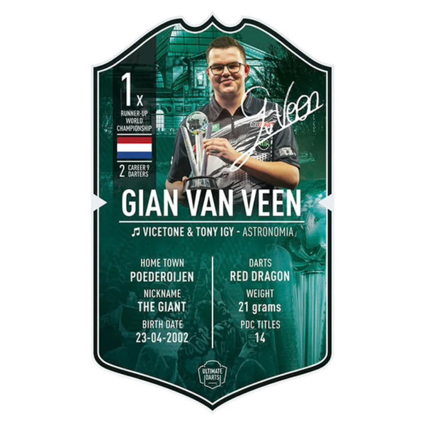 Gian van Veen World Championship 2026 Finalist - Signed Card